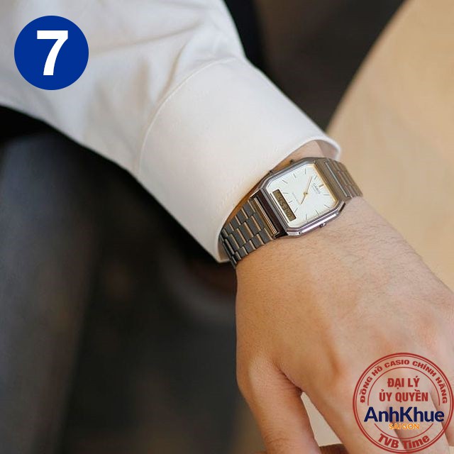 Đồng hồ unisex dây kim loại Casio Standard chính hãng Anh Khuê AQ-230 Series | BigBuy360 - bigbuy360.vn