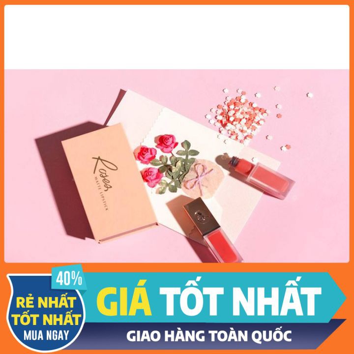 [BIG SALE] SOM KEM LÌ ROSE MATTE LIPSTICK-MUA 1 TẶNG 1- SIÊU LÌ SIÊU BỀN MÀU