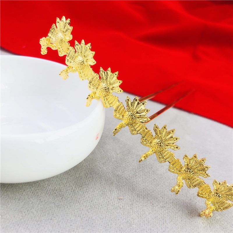 Phiến Đúc Bền Màu Kim Quan 7 chim Phượng Hoàng - Phụ kiện nguyên liệu trang sức cổ trang thủ công