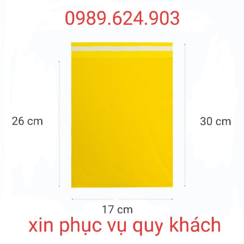 Túi nilon gói hàng niêm phong tự dính size 17*30