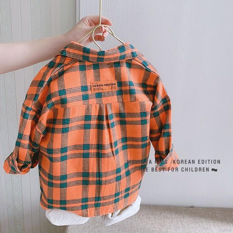 Áo Sơ Mi Tay Dài Phong Cách Hàn Quốc Cho Bé Trai