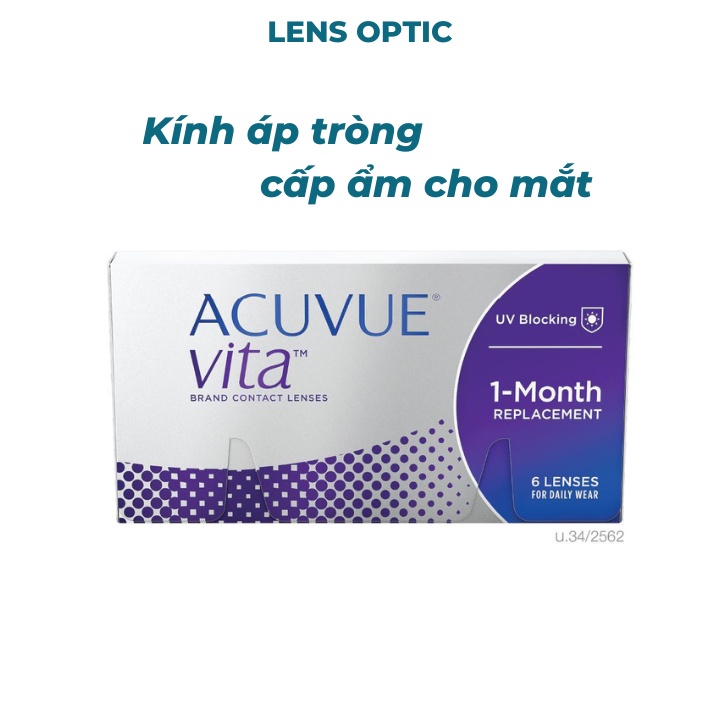 Kính áp tròng Acuvue Vita chống tia UV dùng 1 tháng