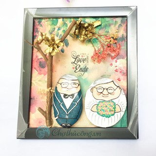 Tranh đá cuội bách niên giai lão Handmade