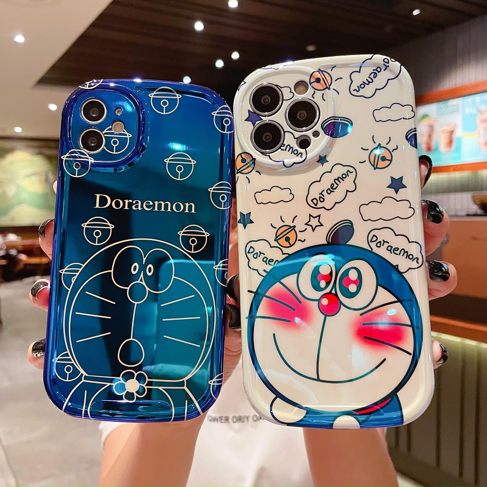 Ốp Điện Thoại In Hình Doraemon Cho iPhone X XR XsMax 11 12 13 14 pro max