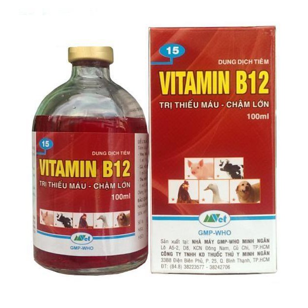 Combo 3 chai Vitamin B12 cho hoa lan, cây cảnh 100ml