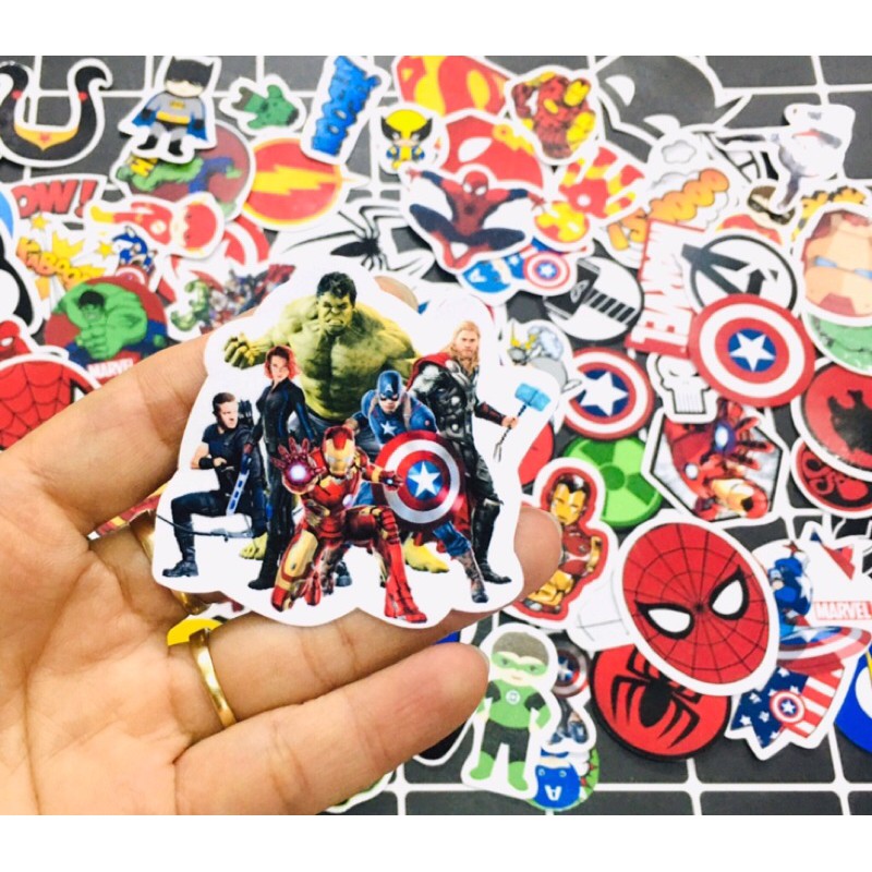 Bộ sticker mix nhân vật marvel