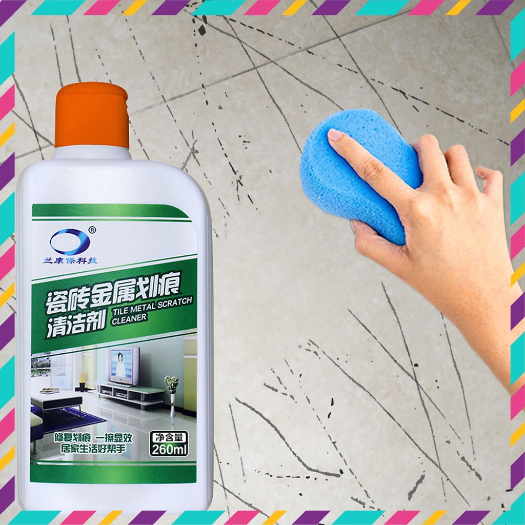 Dung Dịch Làm Sạch Vết Xước Sàn Nhà, Gạch Men - Tẩy Cực Mạnh, An Toàn, Không Hại Gạch