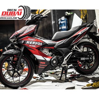 Tem Trùm Winner X Đỏ Bạc Đen Repsol