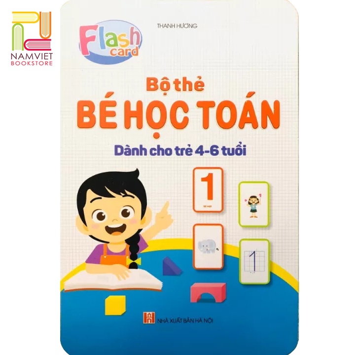 Sách - Bộ Thẻ Bé Học Toán - Dành Cho Trẻ 4 Đến 6 Tuổi - Học Số Và Phép Tính (42 Thẻ)