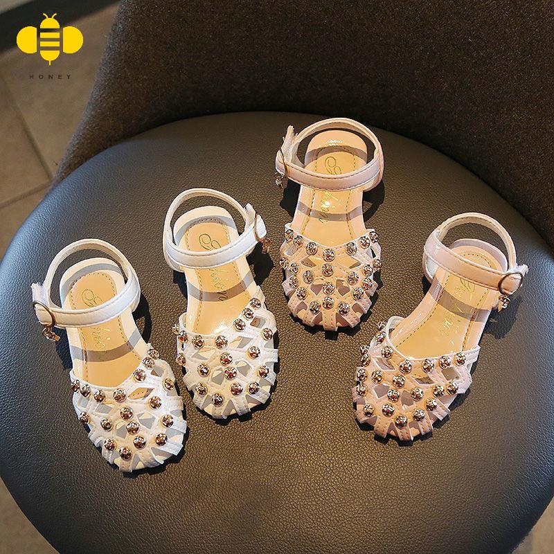 Giày Sandal Mềm Hở Ngón Chống Trượt Đính Đinh Tán Phong Cách Hàn Quốc Thời Trang Mùa Hè Dành Cho Bé Gái 2022