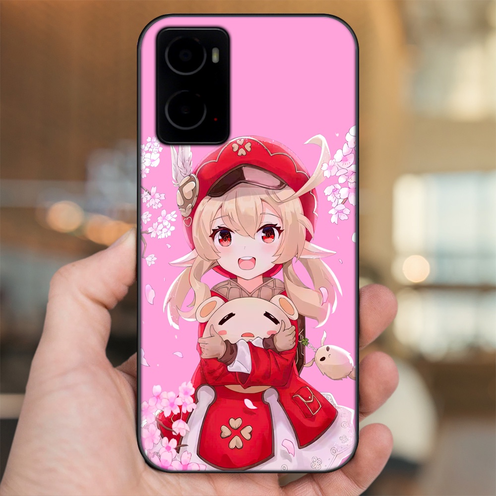 Ốp lưng Oppo A76 viền đen in hình Klee Genshin Impact