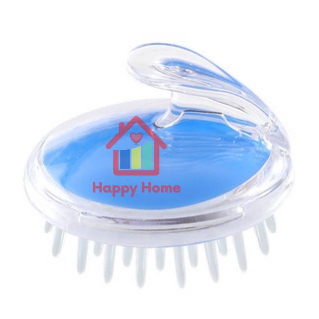 Lược gội đầu, massage tóc gai silicon siêu tiện lợi Happy Home