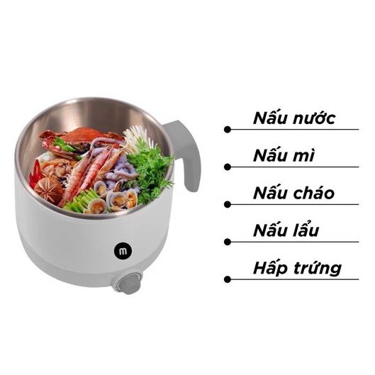 Ca nấu đa năng 5 in 1 Mishio - thương hiệu Nhật Bản tặng bộ muỗng nỉa