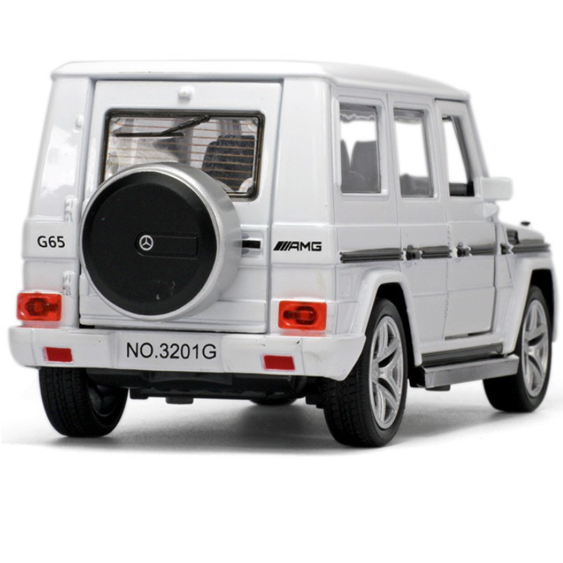 Mô hình xe ô tô Mercedes AMG G65 tỉ lệ 1:32 bằng kim loại có âm thanh và đèn