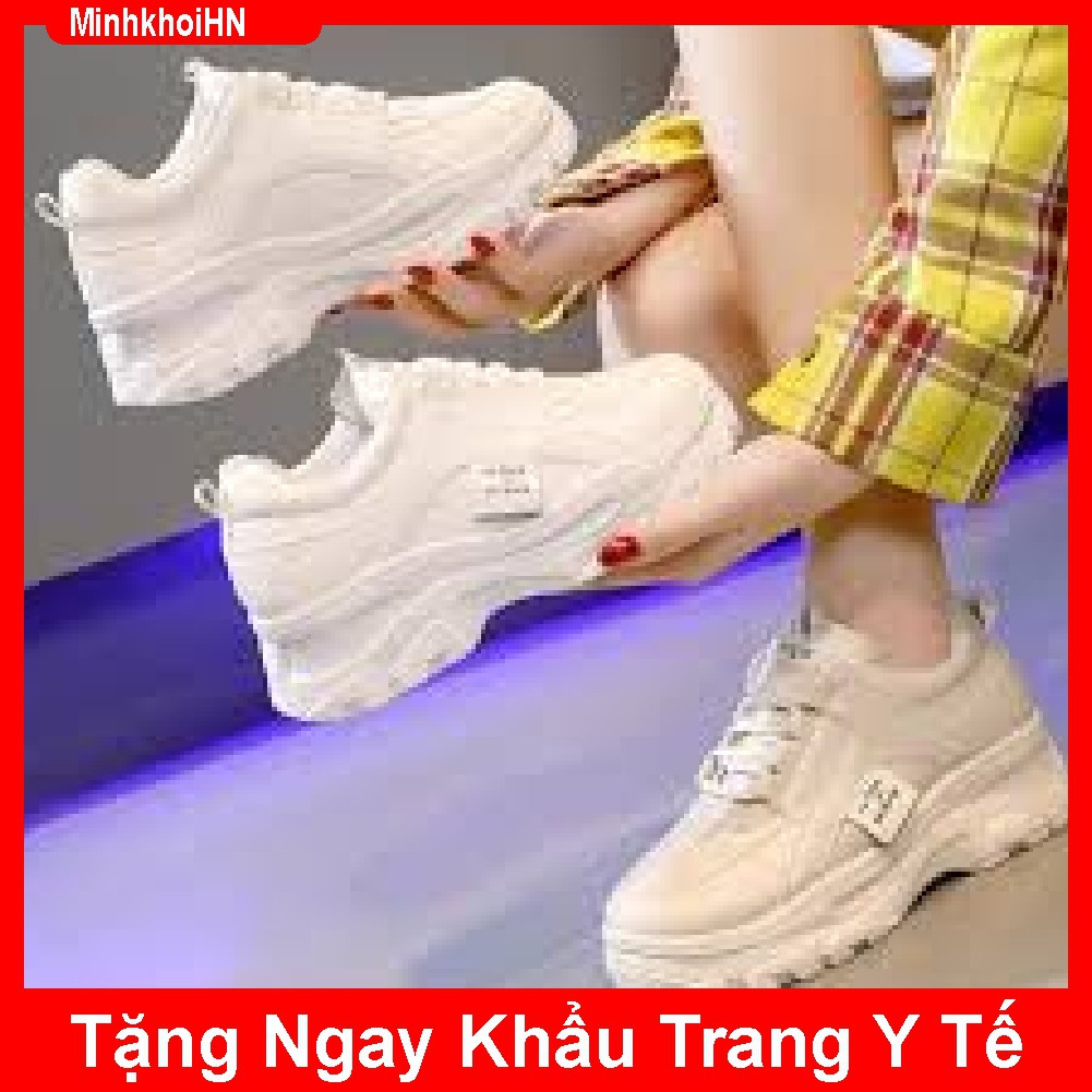 Giày sneakers nữ Rong Ye kiểu hàn quốc siêu Hot , mới nhất 2020  ( kem , trắng )