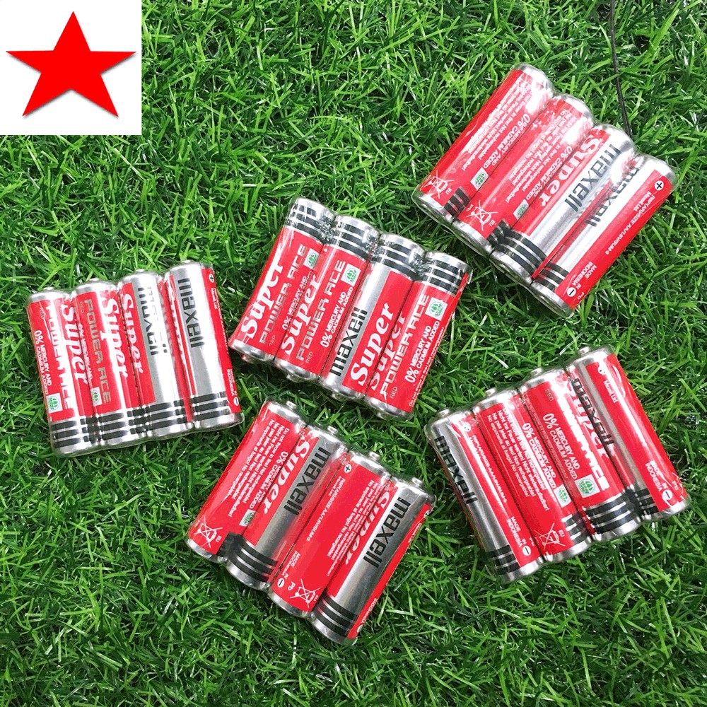 Hộp 40 Viên Pin AA Maxell Than Tiểu  cho camera thiết bị điện tử chuột không dây chính hãng