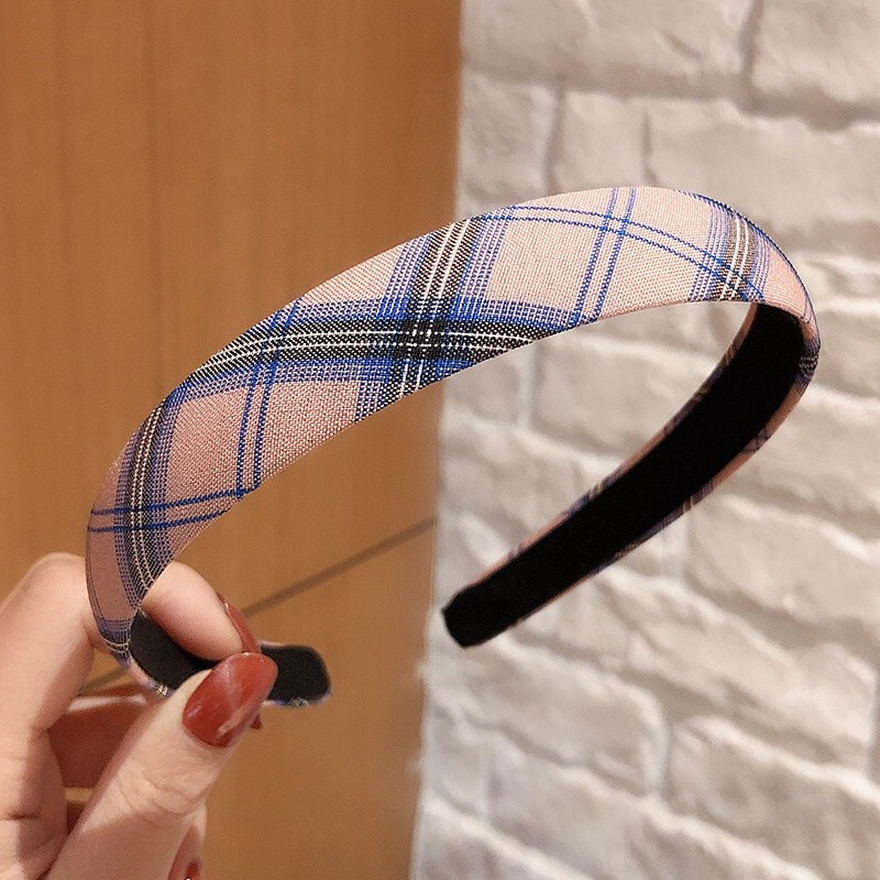 Băng đô cài tóc caro xinh xắn HOT TREND