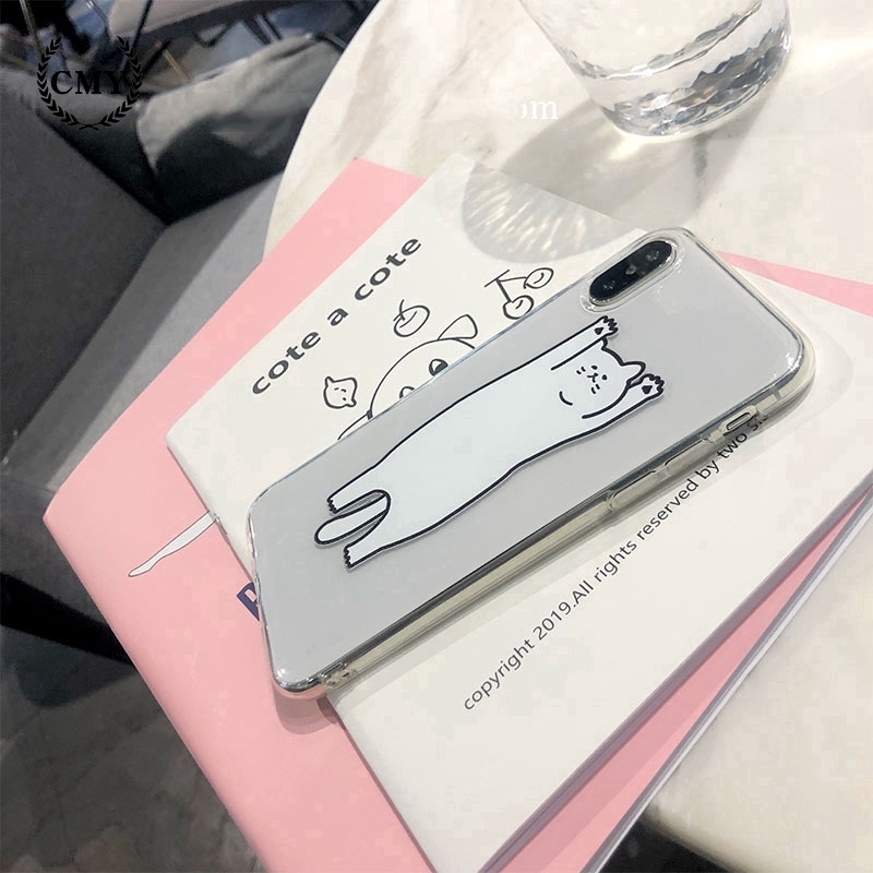Ốp điện thoại trong suốt in hình mèo cho iPhone11/11Pro 11pro Max X XR XS XS MAX 78 plus SE | BigBuy360 - bigbuy360.vn