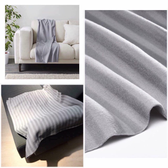 🧶🧶 Chăn dạ mỏng văn phòng/ Sofa Ikea VITMOSSA hàng chuẩn