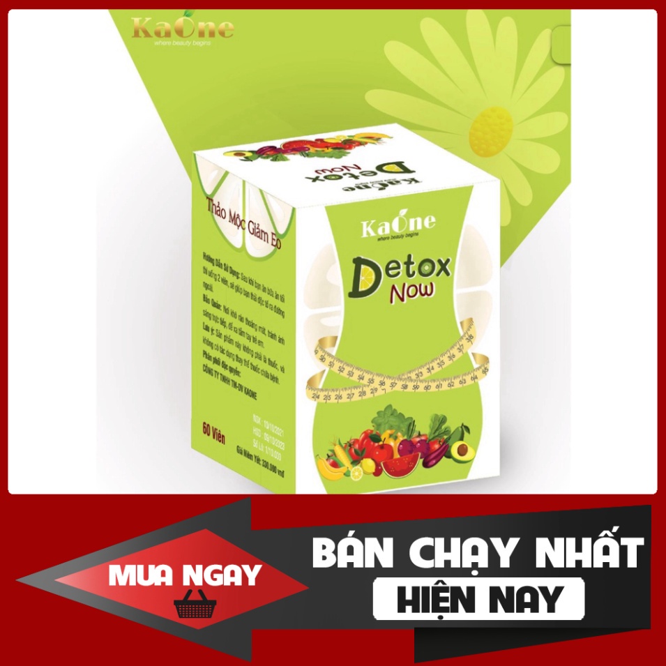 DETOX RAU CỦ NOW - Kaone - Thon gọn,tan mỡ