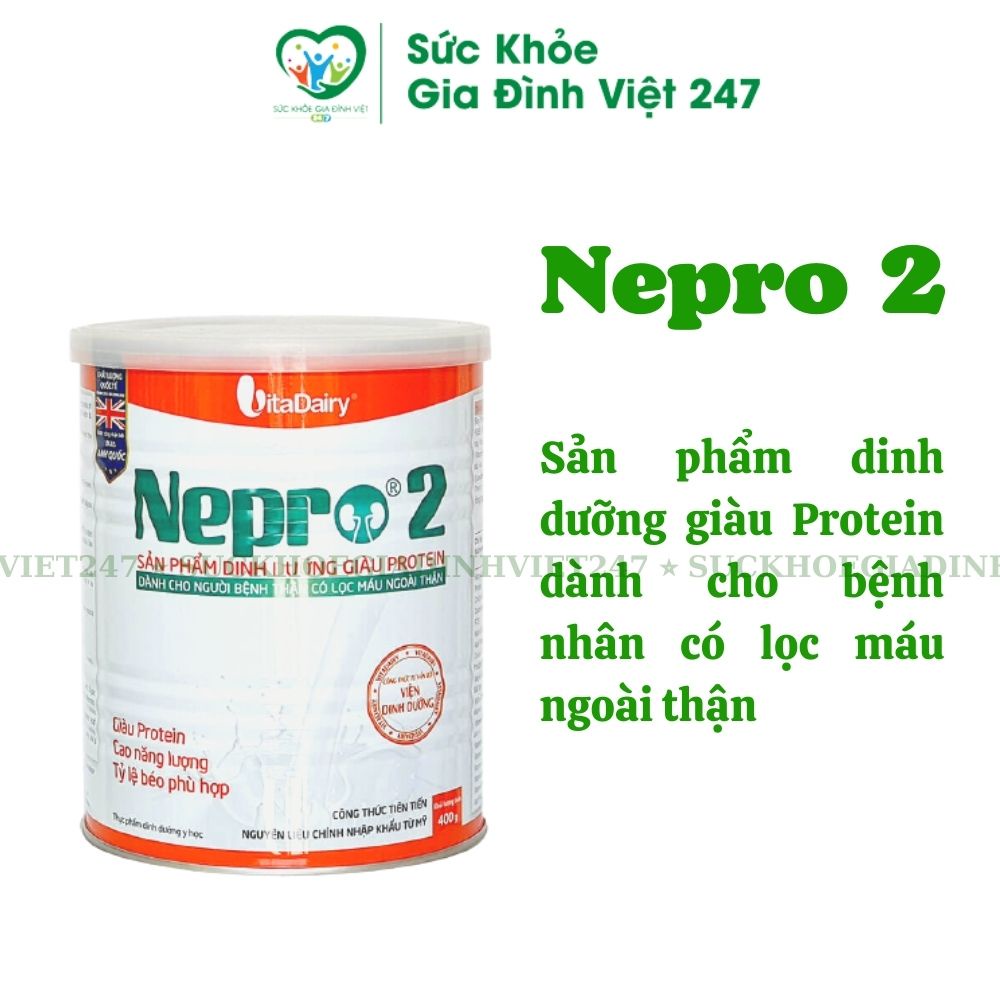 Sữa Bột Nepro - Sữa Dinh Dưỡng Cho Người Bị Thận, Tiểu Đường Suckhoegiadinhviet247