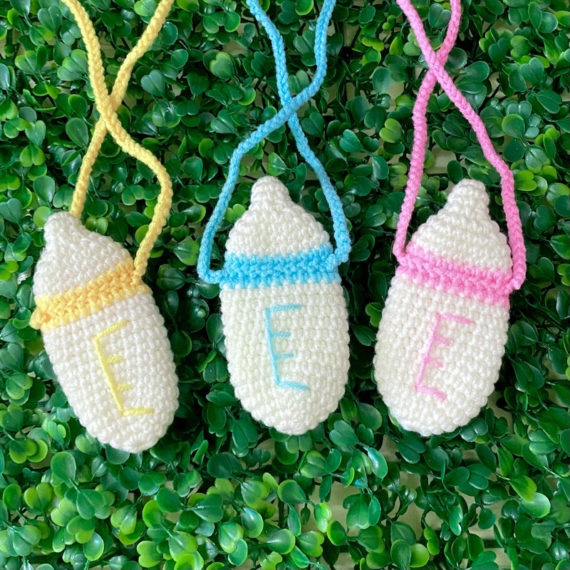 Túi đựng tỏi cho bé hình bình sữa siêu yêu - Túi đựng tỏi cho trẻ sơ sinh.