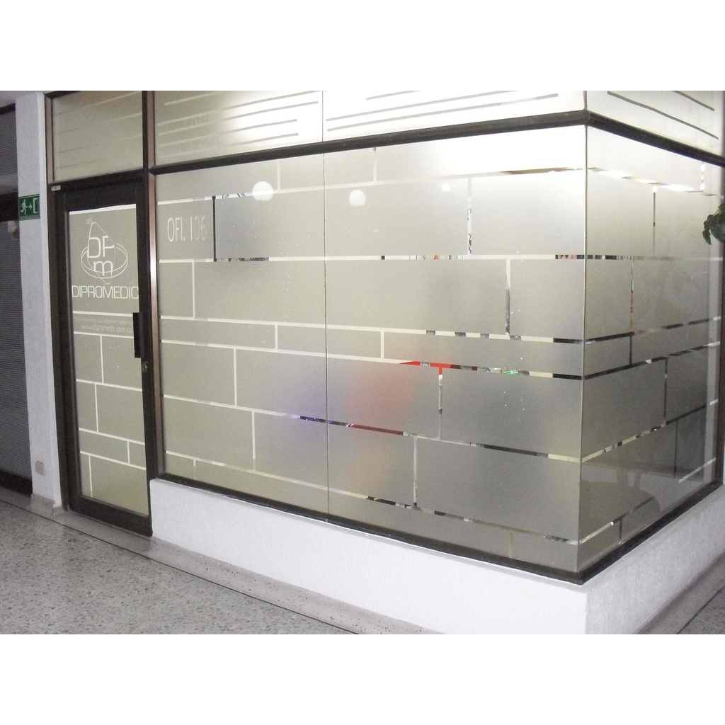 Decal dán kính cát mờ - dán kính văn phòng khổ 1.2m x 1m