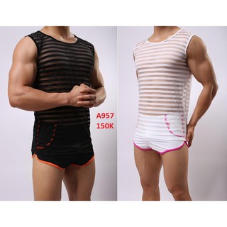 Áo 3 lỗ lưới nam