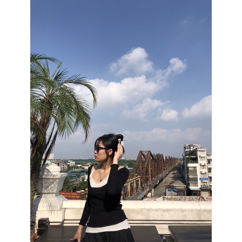 áo 2 lớp, áo len mỏng (ảnh thật up sau, mặc lên hay trễ vai đều đc) | BigBuy360 - bigbuy360.vn