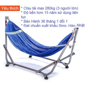 Combo Khung võng xếp Ngọc Hoàng + lưới võng DTX rộng 50cm