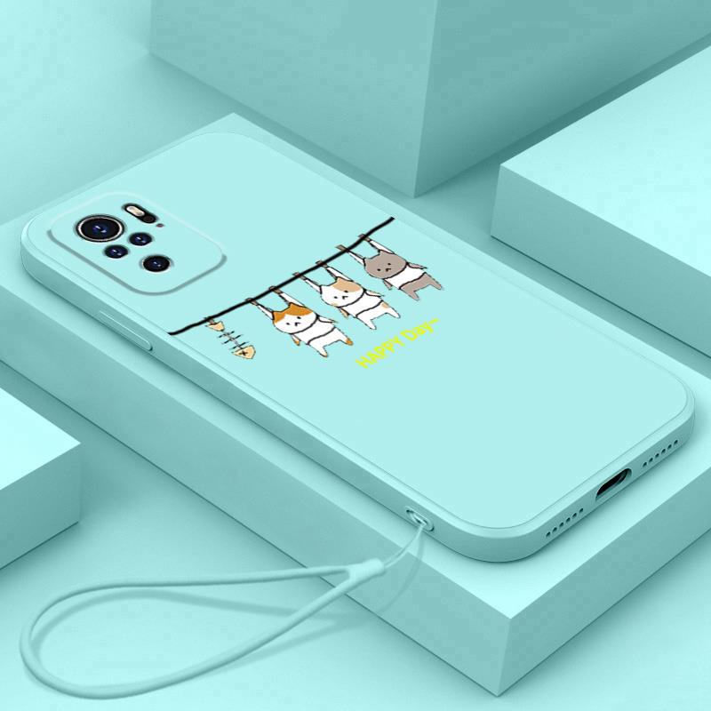 Ốp lưng REDMI NOTE 10 4G XIAOMI REDMI NOTE 10S REDMI NOTE 10 PRO 4G Ốp Điện Thoại Silicone Mềm Hình Mèo LSMM01 Cho REDMI NOTE 10 4G XIAOMI REDMI NOTE 10S REDMI NOTE 10 PRO 4G viền vuông cute