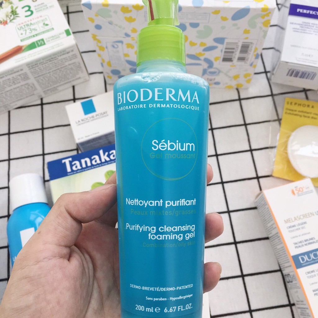 Sữa Rửa Mặt Bioderma Sebium Gel Moussant Cho Da Dầu Mụn