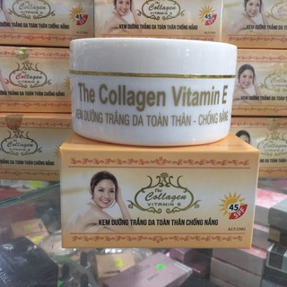 The Collagen Vitamin e Kem dưỡng trắng da toàn thân chống nắng 250g