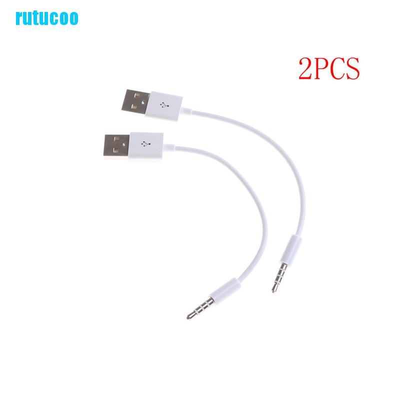 Bộ 2 Cáp Sạc Usb 3.5mm Cho Ipod Shuffle 3rd 4th