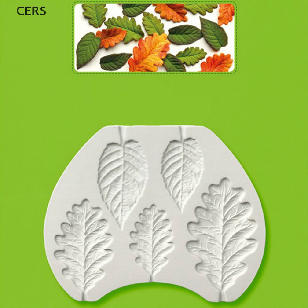 Khuôn Silicone Làm Bánh Hình Lá Cây Sồi Độc Đáo