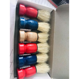 Sét Chổi Quét Bọt Cạo Râu Cán Gỗ(  5 cái )