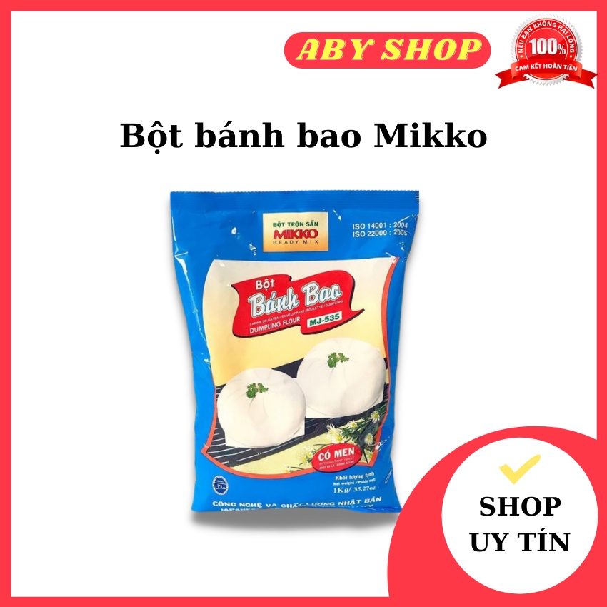 Bột bánh bao mikko ⚡ LOẠI NGON ⚡1kg bột làm bánh bao giúp món xốp nhẹ, nở to, trắng đẹp - túi 1kg