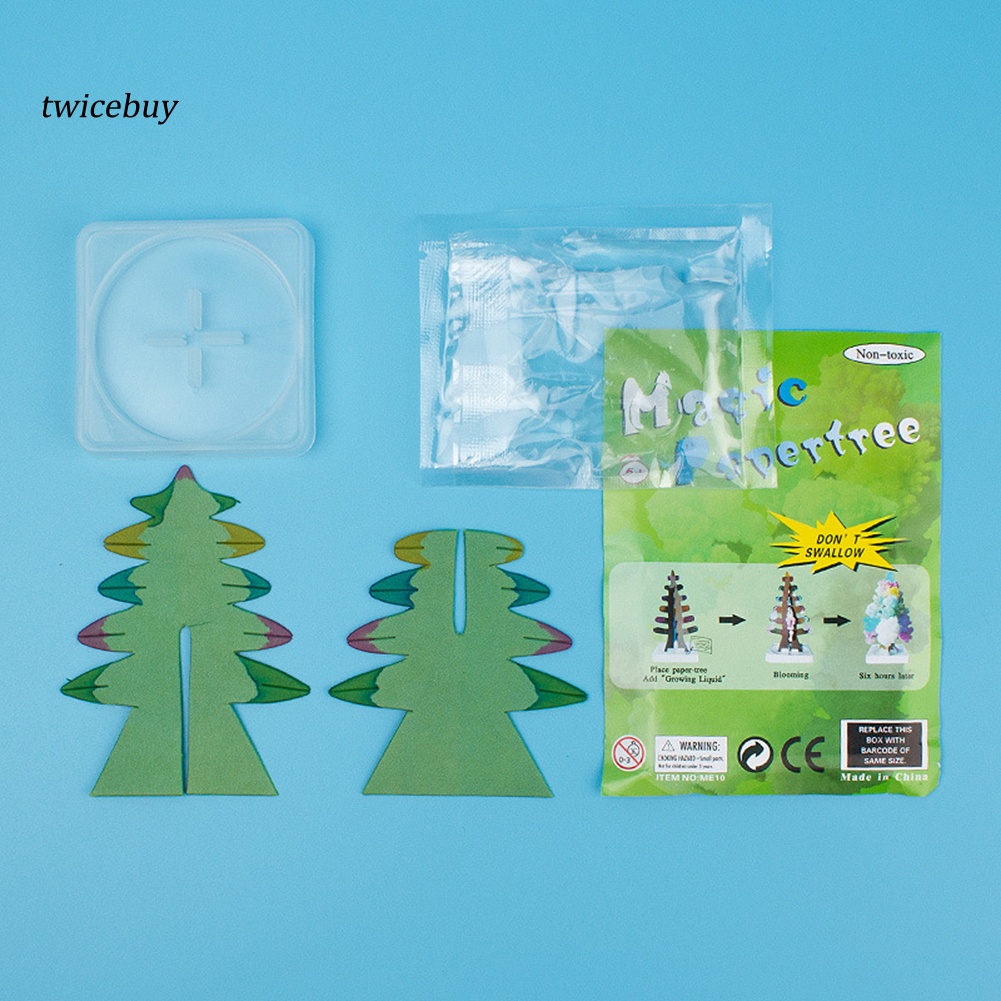 Đồ chơi cây thông giấy nở hoa DIY để bàn trang trí