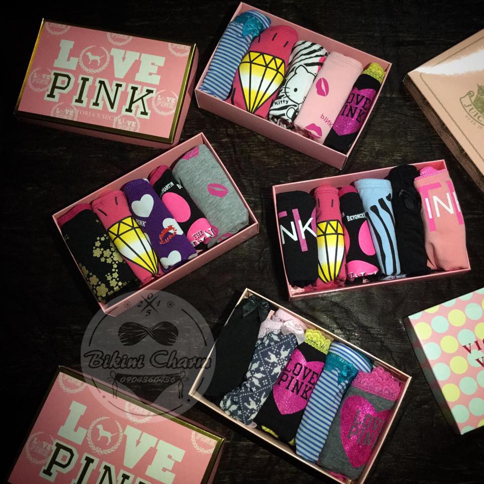 Quần lót/Quần Chip Pink Victoria's Secret - Link tổng hợp các mẫu