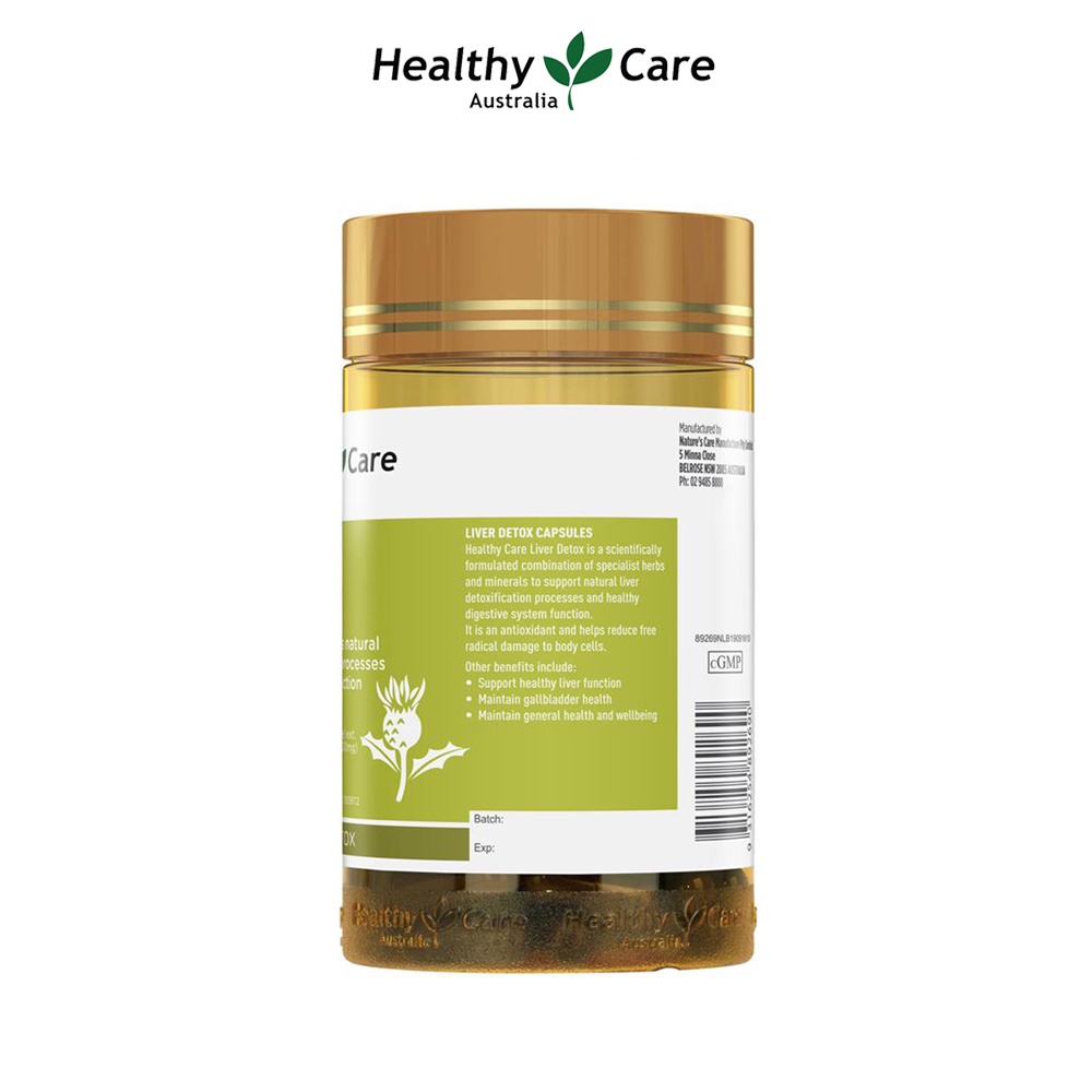 Viên uống thải độc gan Healthy Care Liver Detox 100 viên