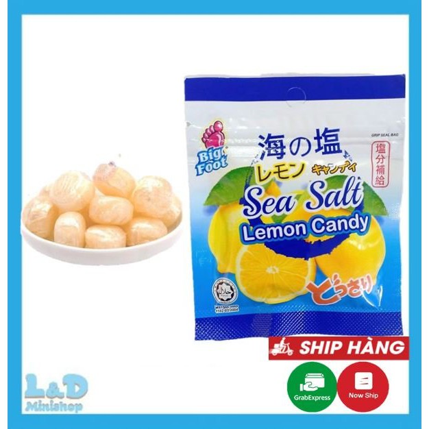 Kẹo Ngậm Chanh Muối Sea Salt Lemon Candy 15gr