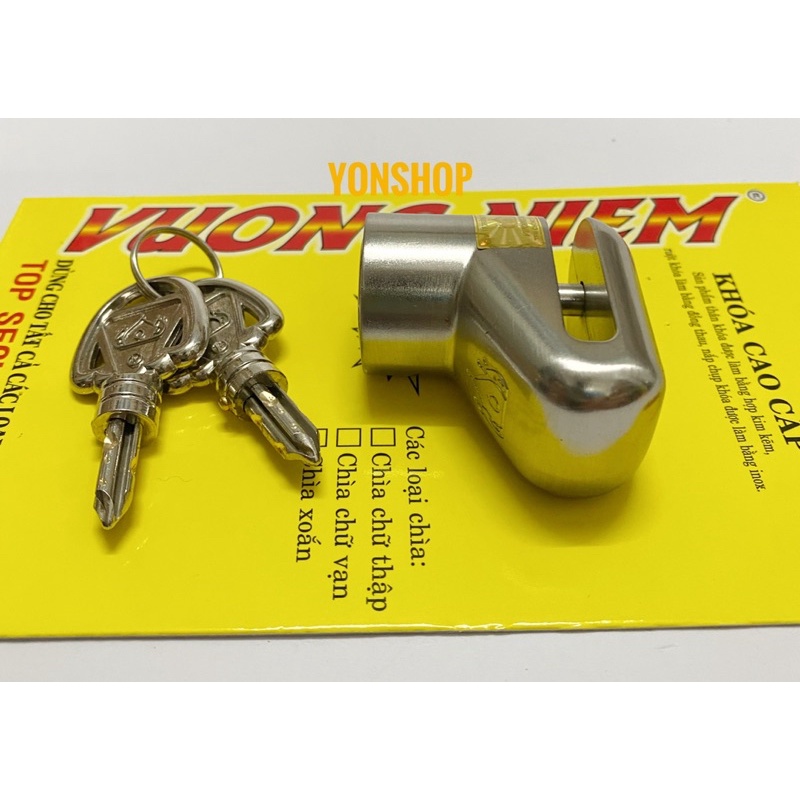 Khoá Đĩa Xe Máy Chìa Xoắn Cao Cấp Hiệu VUONG NIEM