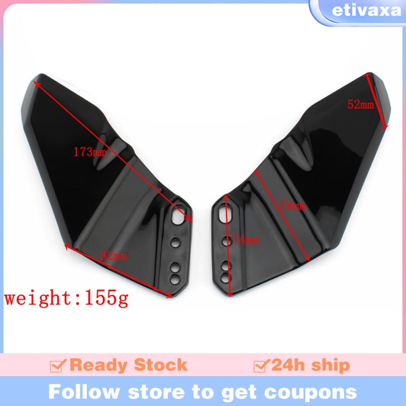 Cánh gió bằng nhựa ABS chuyên dụng cho Kawasaki 250 300 400 650 R ZX6R ZX10R Z800 CBR650R CBR954