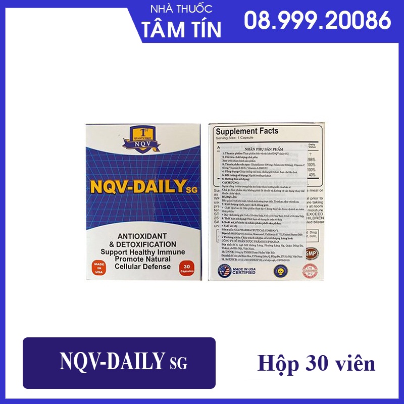 [ CHÍNH HÃNG ] NQV Daily SG - Tăng cường miễn dịch, cải thiện sinh sản nam giới