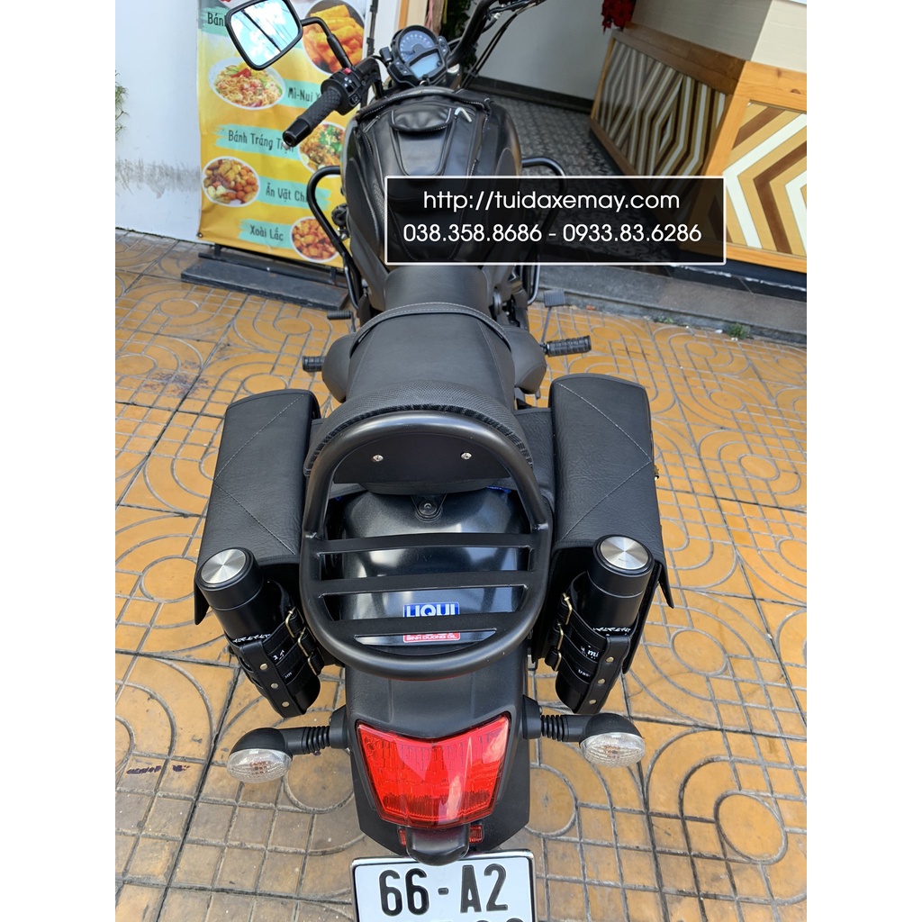 Túi Treo Xe Máy  Kawasaki Vulcan S có chỗ để Bình Nước