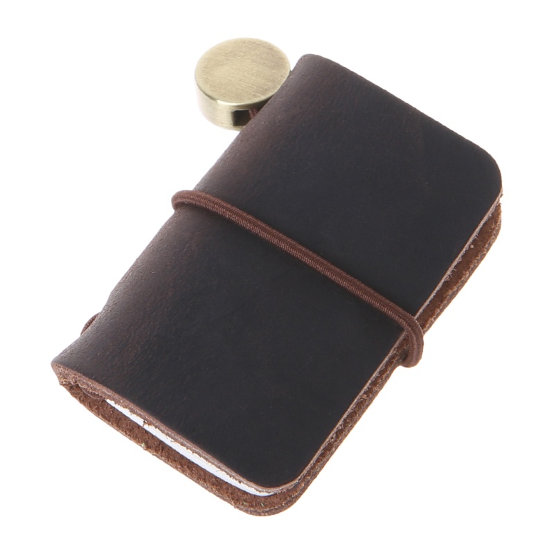 Sổ Ghi Chép Mini Bằng Da Handmade Kèm Miếng Chèn Tiện Dụng