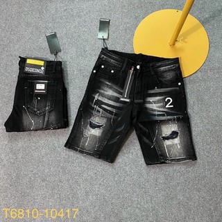 Quần bò ngố Dsquared2 khoá lệch đơn giản cực đẹp - Quần short Dsquared2 - Quần short jean