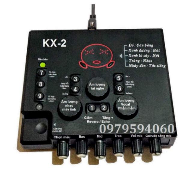 Sound card thu âm XOX KX2 bải hành 1 năm