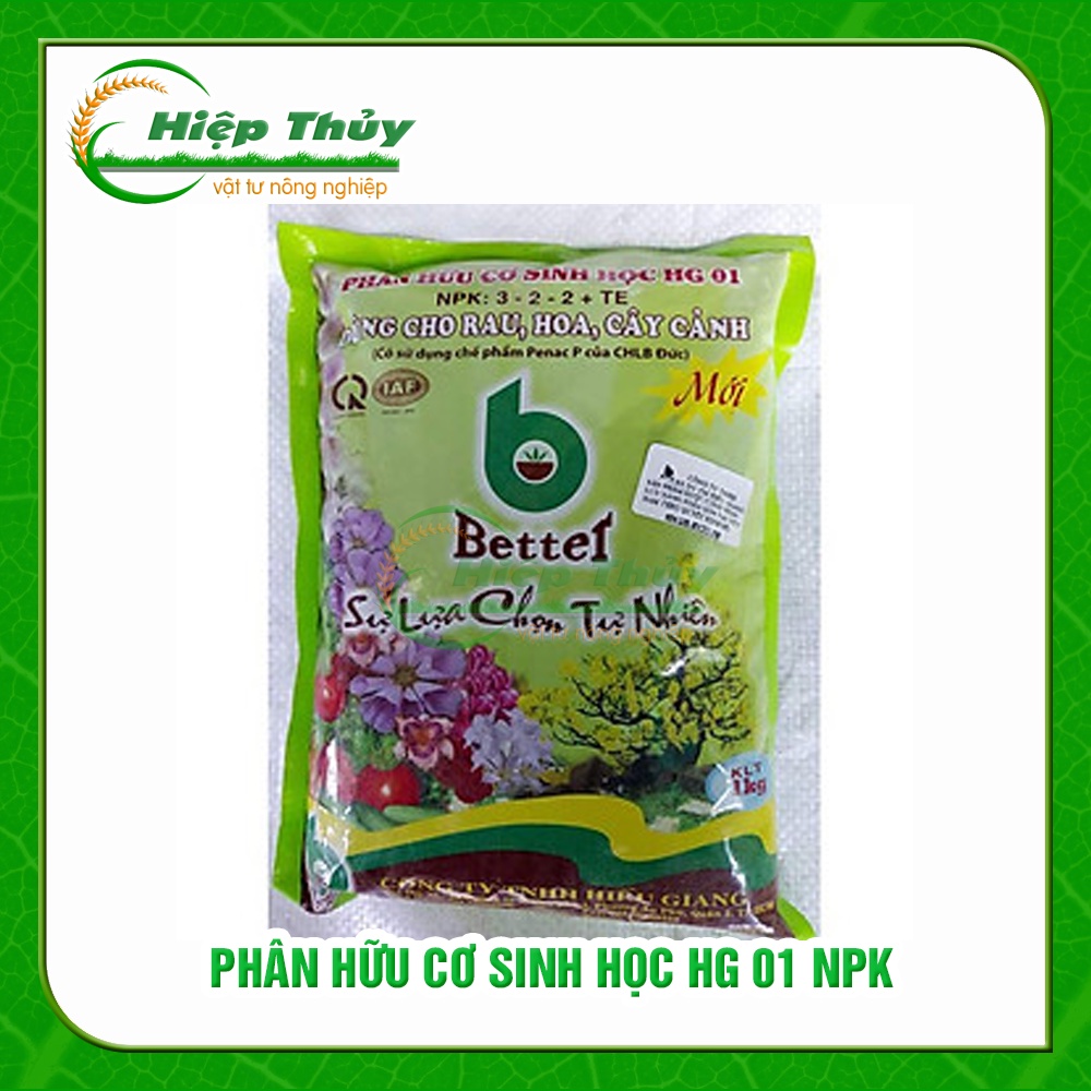 PHÂN HỮU CƠ SINH HỌC HG 01 NPK: 3-2-2 + TE 1kg