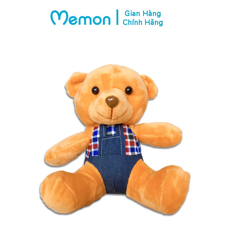 Gấu Bông Teddy Yếm Kẻ Cao Cấp Memon